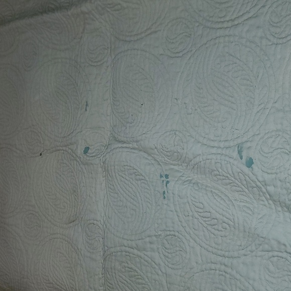 Marshall Fields Reversible 86"×86" Cream BedSpread Comforter Quilt - Picture 9 of 10